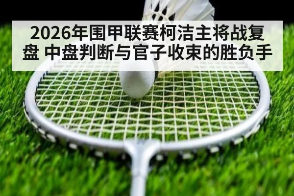 2026年围甲联赛柯洁主将战复盘 中盘判断与官子收束的胜负手